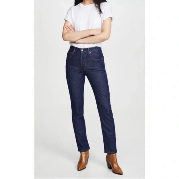 Boyish The Dempsey Size 27 high rise jeans button fly stretch straight - Picture 1 of 6